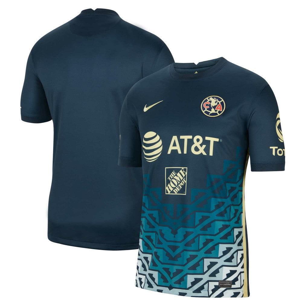 Nike Club America Youth 2021/22 Away Breathe Stadium Replica Jerseys - Navy