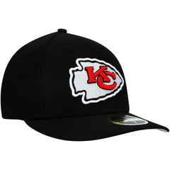 Kansas City Chiefs New Era Omaha Low Profile 59FIFTY Fitted Hat Black - NFL