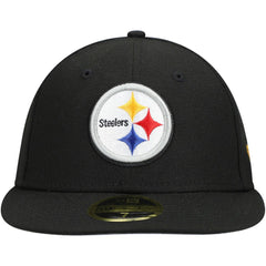 Pittsburgh Steelers New Era Omaha Low Profile 59FIFTY Fitted Hat Black - NFL