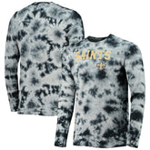New Orleans Saints New Era Tie-Dye Long Sleeve T-Shirt Black - NFL
