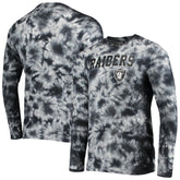 Las Vegas Raiders New Era Tie-Dye Long Sleeve T-Shirt Black - NFL