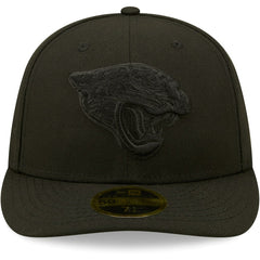 Jacksonville Jaguars New Era Black on Black Low Profile 59FIFTY II Fitted Hat Black - NFL
