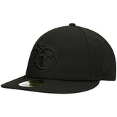 Tennessee Titans New Era Black on Black Low Profile 59FIFTY II Fitted Hat Black - NFL