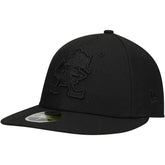 Cleveland Browns New Era Historic Logo Black on Black Low Profile 59FIFTY II Fitted Hat Black - NFL