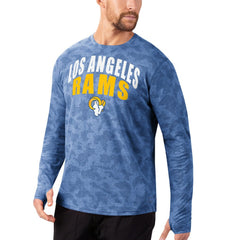 Los Angeles Rams MSX by Michael Strahan Camo Performance Long Sleeve T-Shirt Royal - NFL