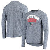 Houston Texans MSX by Michael Strahan Camo Performance Long Sleeve T-Shirt Navy - NFL