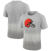 Cleveland Browns Team Ombre T-Shirt Heathered Gray/Gray - Fanatics