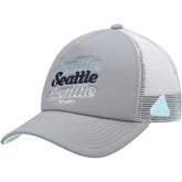 Seattle Kraken adidas Women's Foam Trucker Snapback Hat Gray/White