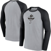 Miami Marlins Nike Game Authentic Collection Performance Raglan Long Sleeve T-Shirt Near Me