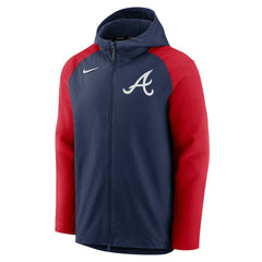Atlanta Braves Nike Authentic Collection Performance Raglan Full-Zip Hoodie Clearance