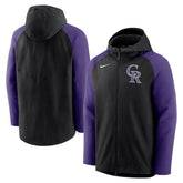 Colorado Rockies Nike Authentic Collection Performance Raglan Full-Zip Hoodie for sale