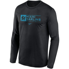 Miami Marlins Nike Authentic Collection Performance Long Sleeve T-Shirt for sale