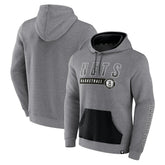 Fanatics - Brooklyn Nets Off The Bench Color Block Pullover Hoodie - Heathered Gray