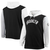 Fanatics - Brooklyn Nets Big & Tall Double Contrast Pullover Hoodie - Black/White