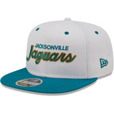 Jacksonville Jaguars New Era Sparky Original 9FIFTY Snapback Hat White/Teal - NFL