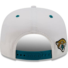 Jacksonville Jaguars New Era Sparky Original 9FIFTY Snapback Hat White/Teal - NFL