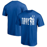Jonathan Taylor Indianapolis Colts Checkdown T-Shirt Royal - NFL