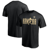Alvin Kamara New Orleans Saints Checkdown T-Shirt Black - NFL