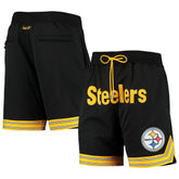 Pittsburgh Steelers Just Don Gold Rush Shorts Black - Mitchell & Ness