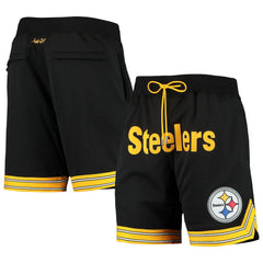 Pittsburgh Steelers Just Don Gold Rush Shorts Black - Mitchell & Ness
