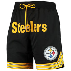 Pittsburgh Steelers Just Don Gold Rush Shorts Black - Mitchell & Ness