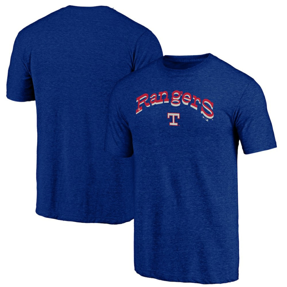 Texas Rangers Fanatics Cooperstown Collection Series Sweep Tri-Blend T-Shirt On Sale