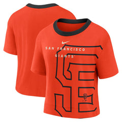 San Francisco Giants Nike Women's Team First High Hip Boxy T-Shirt Sale