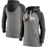 Chicago White Sox Nike Women's Split Wordmark Gym Vintage Raglan Lightweight Full-Zip Hoodie discount