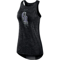 Colorado Rockies Nike Women's Logo Fade High Neck Performance Tank Top Clearance