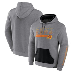 Fanatics - Phoenix Suns Off The Bench Color Block Pullover Hoodie - Heathered Gray