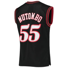 Mitchell & Ness - Dikembe Mutombo Philadelphia 76ers Hardwood Classics Swingman Jersey - Black