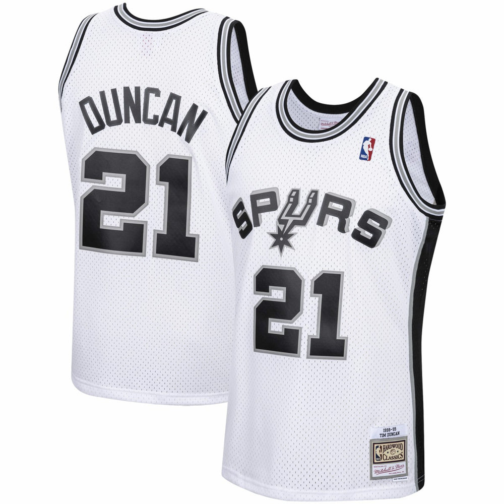 Mitchell & Ness - Tim Duncan San Antonio Spurs 1998/99 Hardwood Classics Swingman Jersey - White