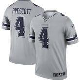 Dak Prescott Dallas Cowboys Inverted Legend Player Performance Top Gray - Nike