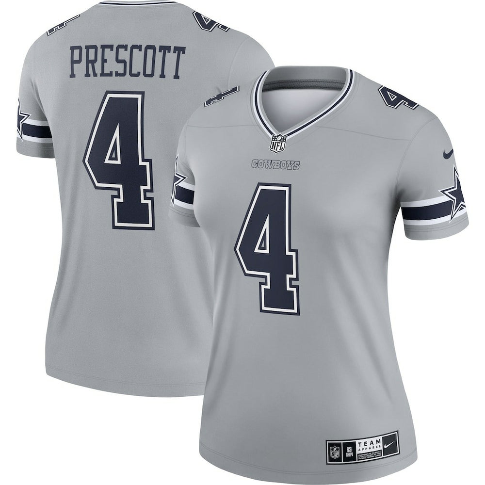 Dak Prescott Dallas Cowboys Women's Legend Player Performance Top Gray - Nike