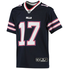 Josh Allen Buffalo Bills Youth Inverted Team Game Jersey Navy - Nike