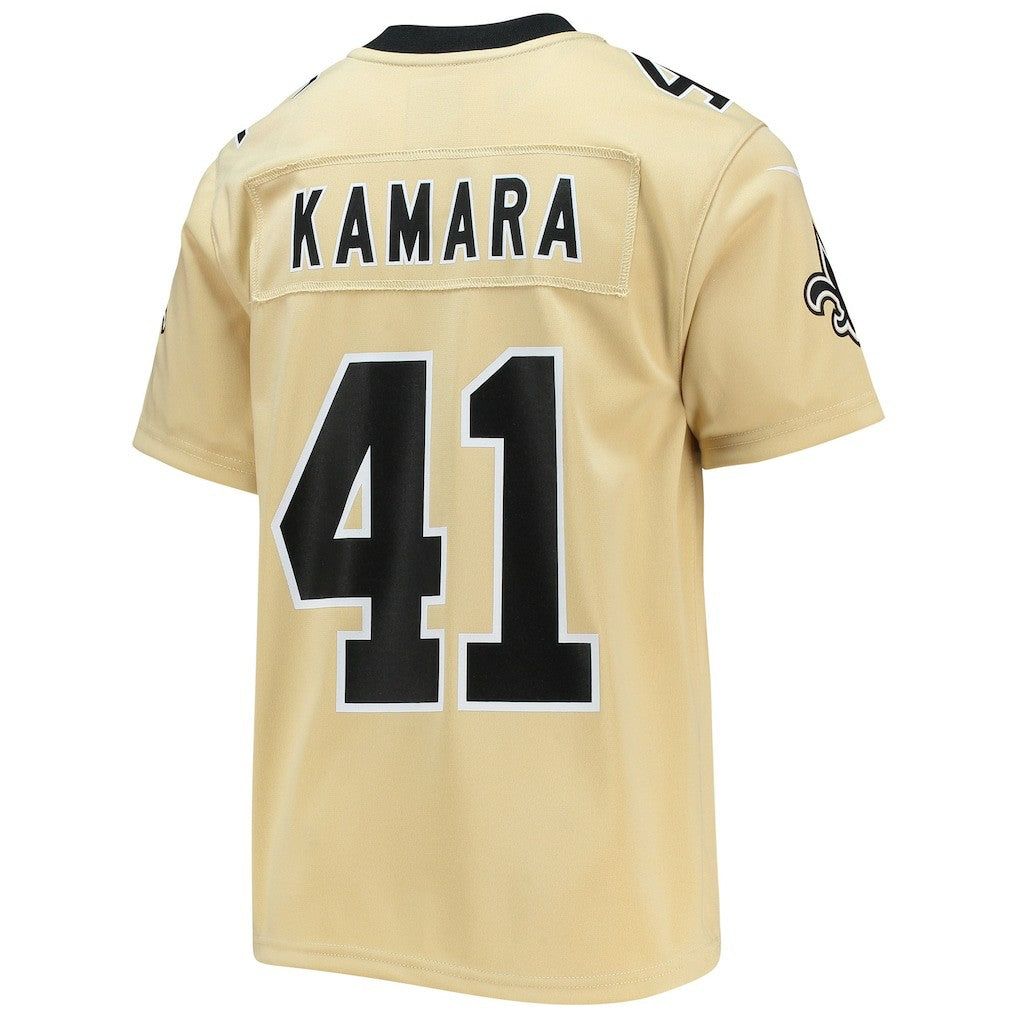 Alvin Kamara New Orleans Saints Youth Inverted Team Game Jersey - Gold | NFL Jerseys
