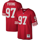 Bryant Young San Francisco 49ers Legacy Replica Jersey Scarlet - Mitchell & Ness