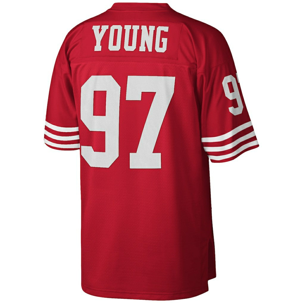 Bryant Young San Francisco 49ers Legacy Replica Jersey - Scarlet outlet | NFL Jerseys