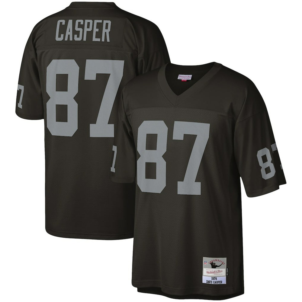 Dave Casper Las Vegas Raiders Legacy Replica Jersey Black - Mitchell & Ness