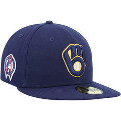 Milwaukee Brewers New Era 9/11 Memorial Side Patch 59FIFTY Fitted Hat Near Me