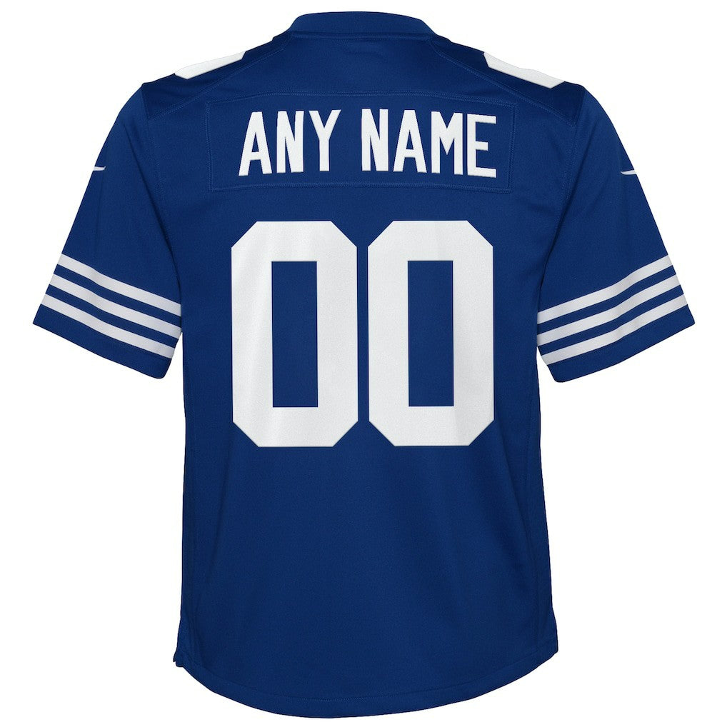 Indianapolis Colts Youth Alternate Custom Game Jersey - Royal | NFL Jerseys