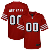 San Francisco 49ers Youth Alternate Custom Game Jersey Scarlet - Nike