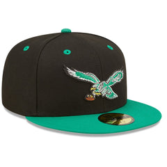 Philadelphia Eagles New Era Flipside 2Tone 59FIFTY Fitted Hat Black/ - NFL