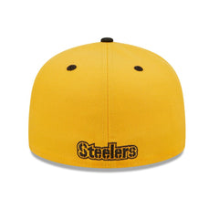 Pittsburgh Steelers New Era Flipside 2Tone 59FIFTY Fitted Hat Gold/Black - NFL