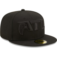 Atlanta Falcons New Era Team Black on Black Alternate 59FIFTY Fitted Hat - NFL