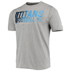 Tennessee Titans New Era Combine Authentic Game On T-Shirt Heathered Gray - NFL