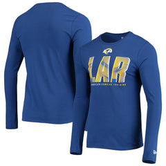 Los Angeles Rams New Era Combine Authentic Static Abbreviation Long Sleeve T-Shirt Royal - NFL