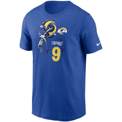 Matthew Stafford Los Angeles Rams Player Graphic T-Shirt Royal - Nike
