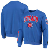 Chicago Cubs Pro Standard Stacked Logo Pullover Sweatshirt Lifestyle