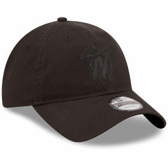 Miami Marlins New Era Black On Black Core Classic 2.0 9TWENTY Adjustable Hat Online